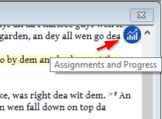 Assignments button in ParaTExt 8