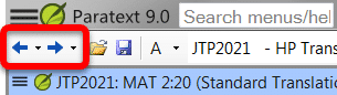 Use the Alt + Left or Alt + Right keyboard shortcuts to go to the previous/next verse in your verse history.