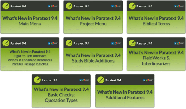 What's New in Paratext 9.4 Video Series
